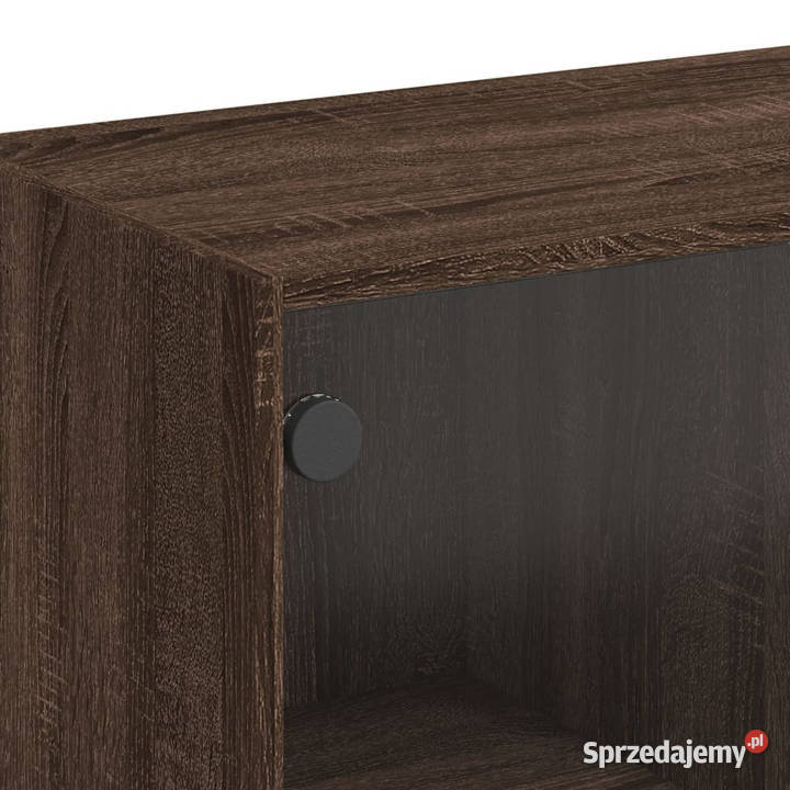 Szafka z drzwiczkami brązowy dąb 68x37x142 mazowieckie Warszawa