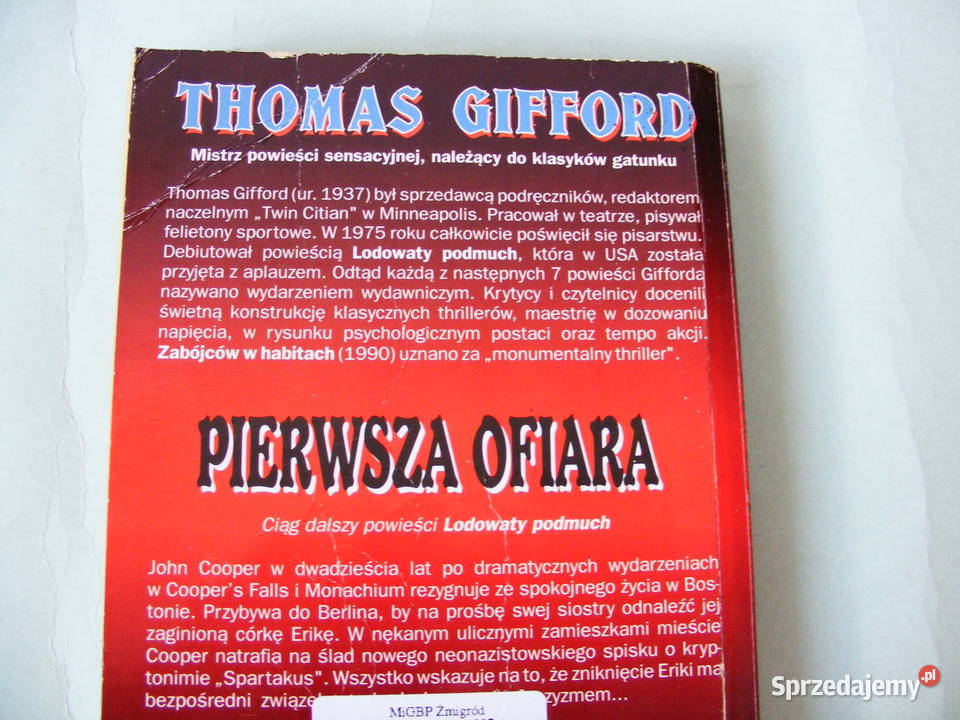 Pierwsza ofiara Gifford omacku Bausch kryminały Oborniki Śląskie