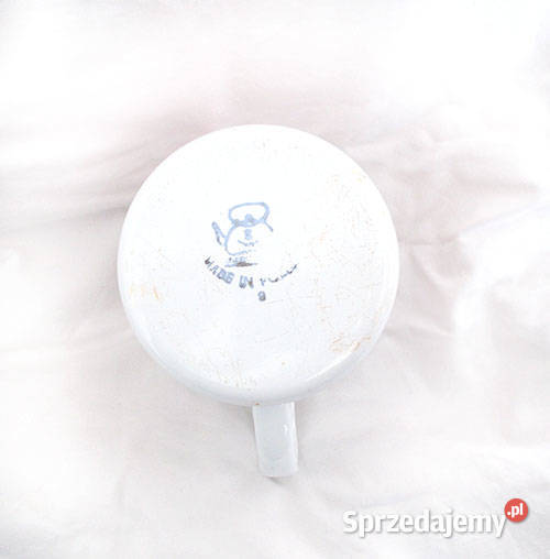 prl emaliowany kubek w groszki prl metalowy Pozostałe Bydgoszcz