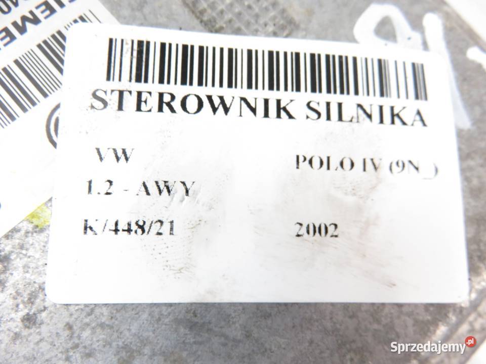 STEROWNIK VW POLO IV 12 6V 03D906032C 5WP40124