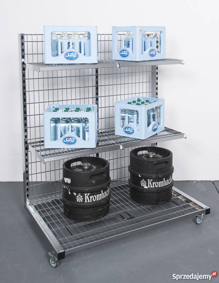 REGAŁ SKLEPOWY NA KÓŁKACH chrom Sklep lubuskie Słubice