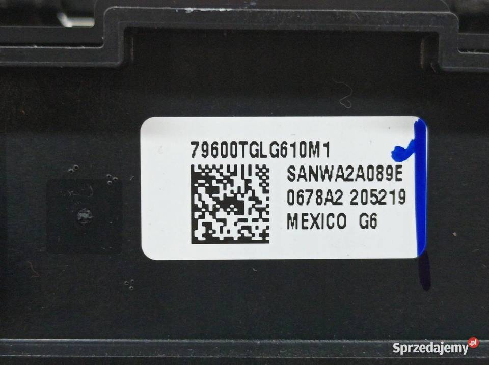 PANEL NAWIEWU 79600TGLG610M1 Honda Civic X