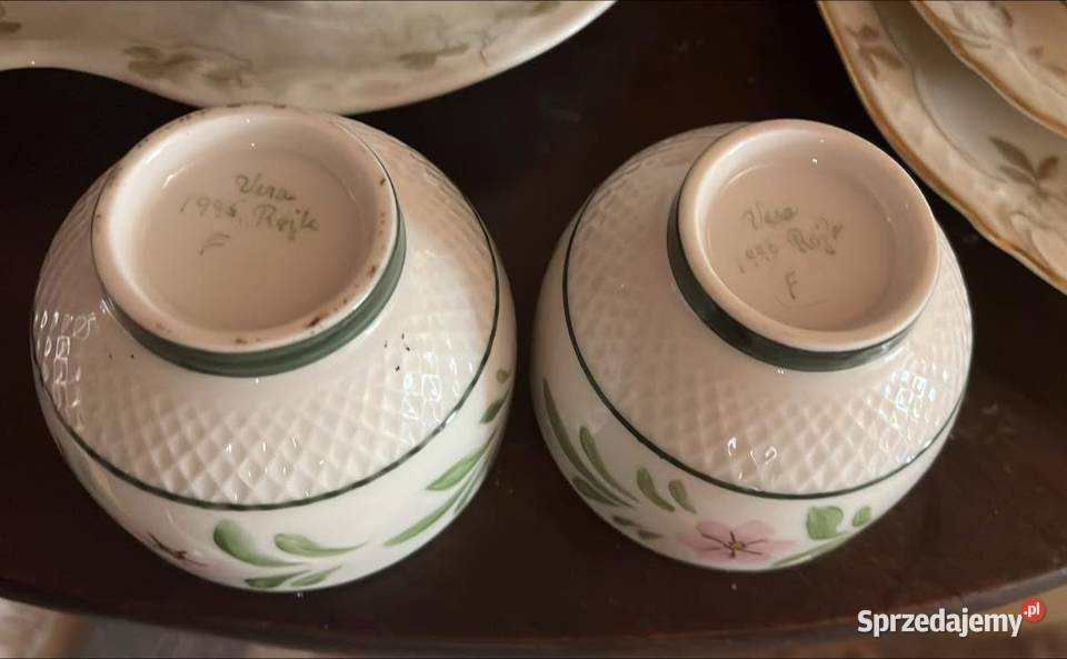 Miseczka Ręcznie malowana Vera Rjk 1995 Kwiatki Gdańsk