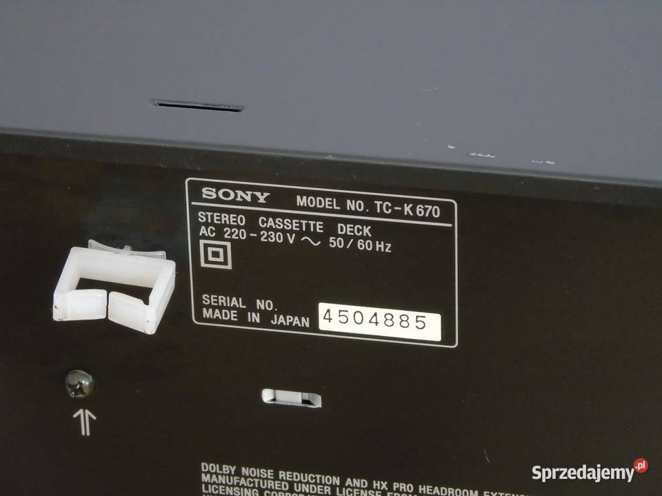 Magnetofon Sony TCK670 3 głowice 2 wałki WYSYŁKA Jasło