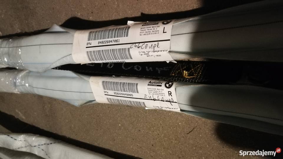 Kurtyna poduszka AIRBAG Bmw e46 Coupe Prawa Lewa podkarpackie Dębica
