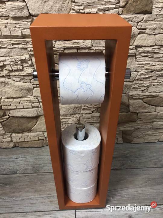 Stojak z drewna na papier toaletowy TIK