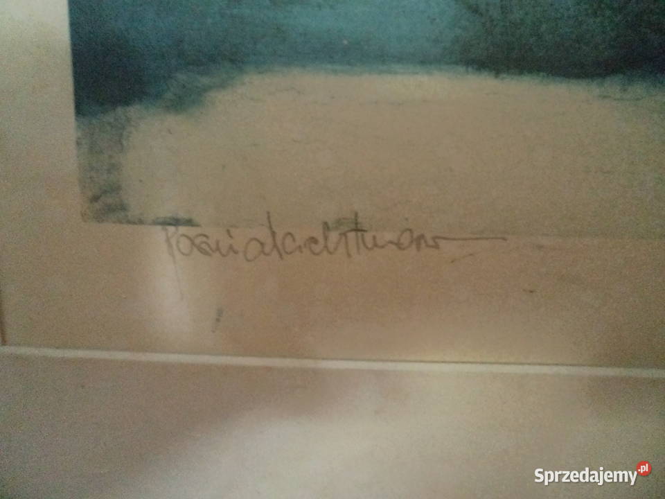 Wielka grafikaSygnowana wielkopolskie Kalisz