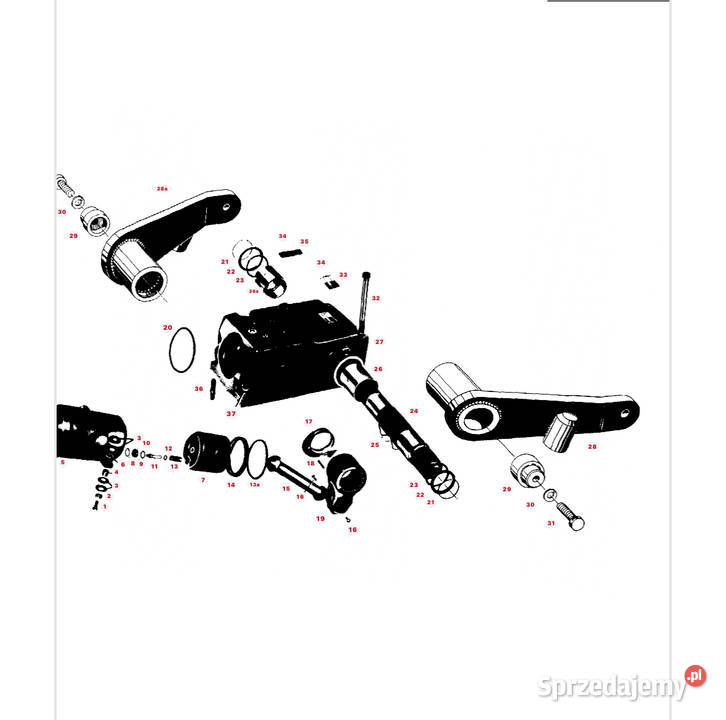 Wał podnośnika Fendt seria 600 Solec