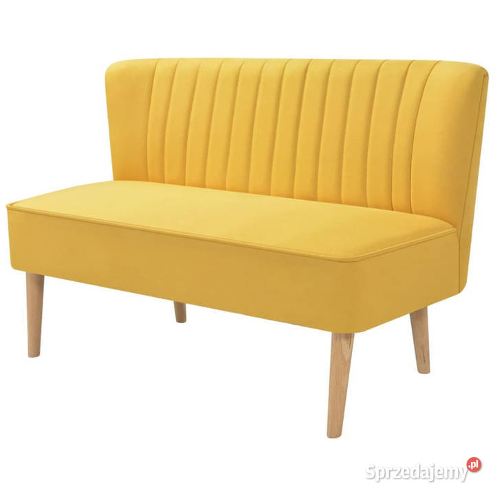 Sofa 117x555x77 żółty materiał WM244074 Dom i Ogród Warszawa