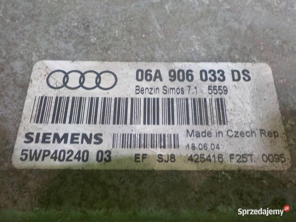 AUDI A3 8P 04r HB 3D sterownik komputer silnika mazowieckie Suków