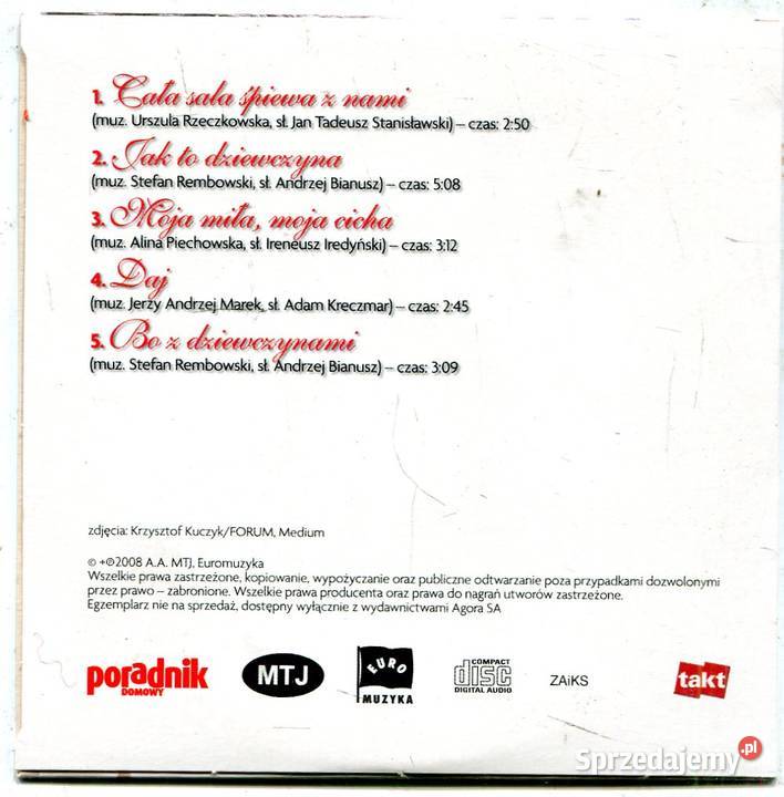 Bo z dziewczynamiJerzy Połomski Płyta CD