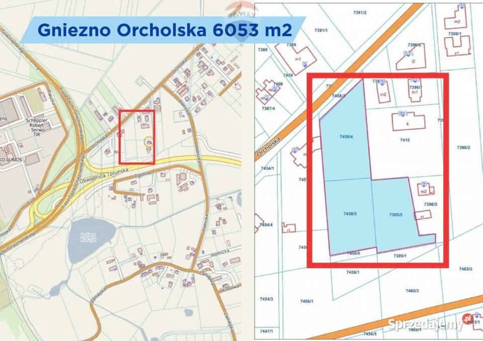 Działki inwestycyjne Gniezno Orcholska 2MNU wielkopolskie