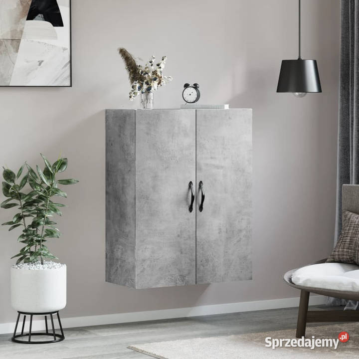 Szafka wisząca szarość betonu 695x34x90 WM834982 mazowieckie