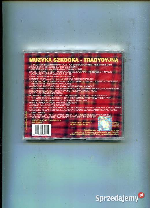 Muzyka szkocka tradycyjna Płyta CD Szczecin sprzedam
