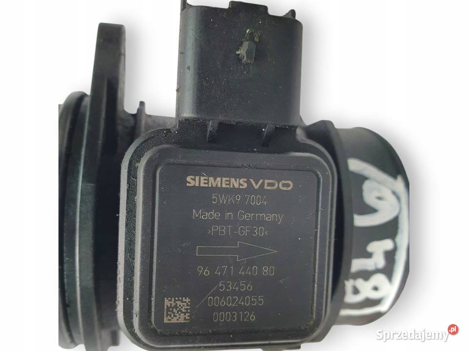 PRZEPŁYWOMIERZ Peugeot 307 207 16 HDi 9647144080 lubelskie Chełm