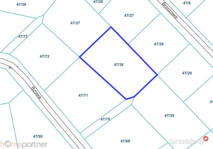 Działka 1197m2 Miłoszyce 1197m2 Sprzedaż sprzedam