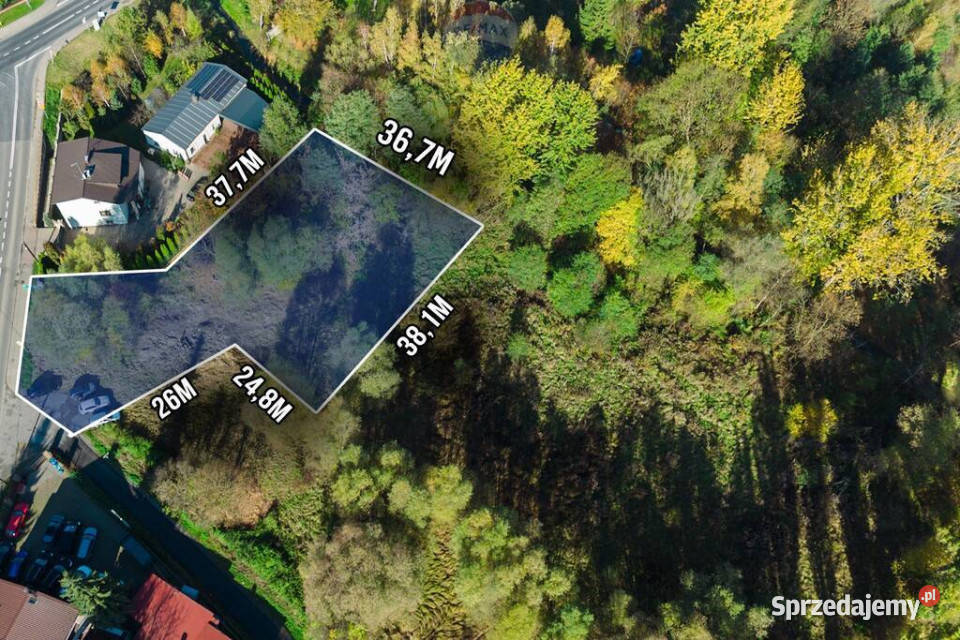 Słomniki działka budowlana z mediami 1977 ar