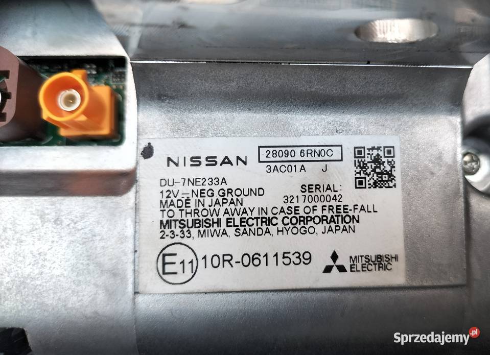 NISSAN QASHQAI III J12 licznik ekran wyświetlacz osobowe Leszno