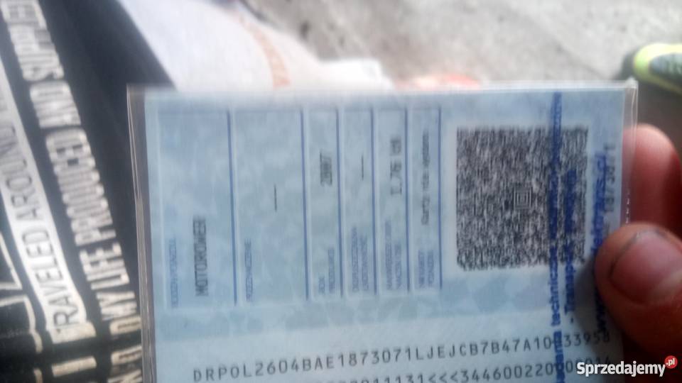 Rama z papierami do skutera zipp Vega Cierno-Żabieniec