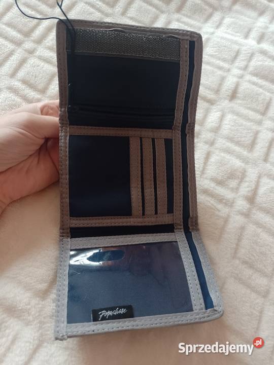 Granatowy Portfel z Londynu czaszka Top Vintage Kraków