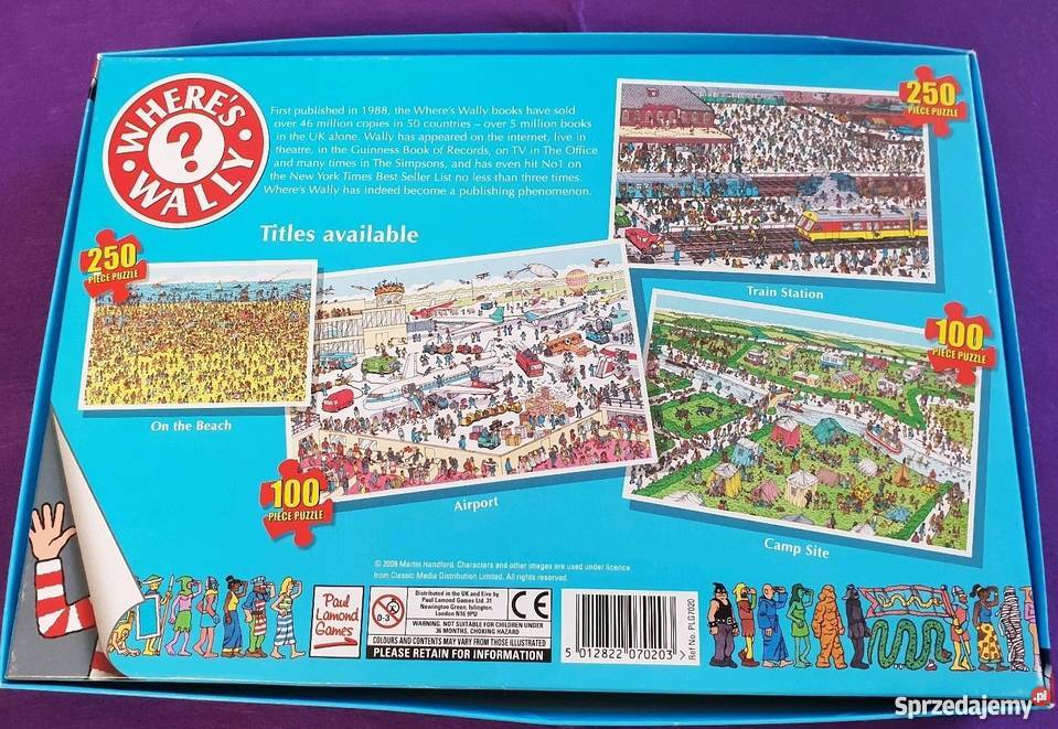 Paul Lamond Wheres Wally Puzzle On The Beach lubelskie sprzedam