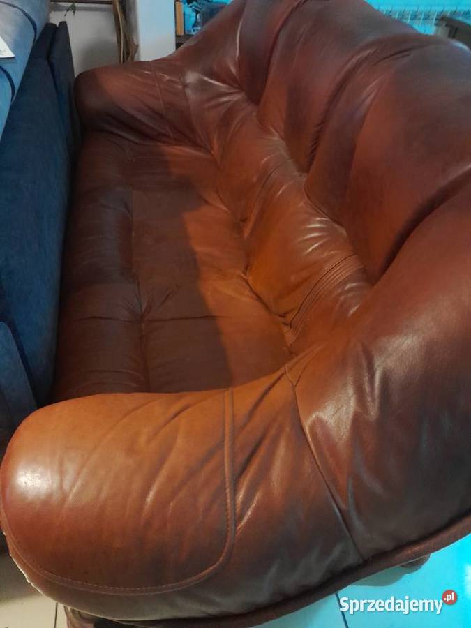 kanapa 3os skorzana Sofy i kanapy Ostrowiec Świętokrzyski sprzedam