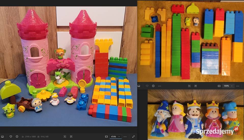 3xMega Bloks księżniczki Disneya bobasy kołyska