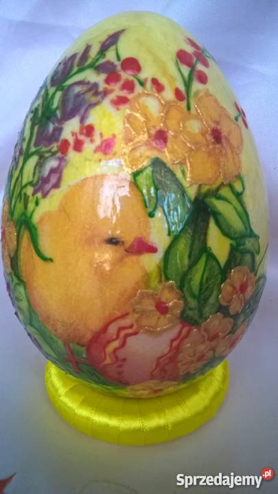 jajko pisanka styropian Wielkanoc 15 rękodzieło Dekoracje i ozdoby Dekoracje i ozdoby Sierpc
