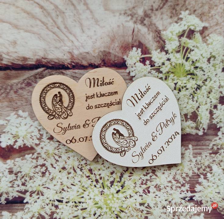 Magnes ślubny z Parą Młodą zestaw 10 Bełchatów