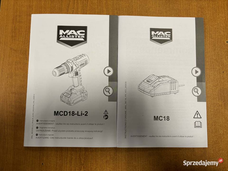 MacAllister Wkrętarka udarowa MCD18LI2 18V 35 Nm Elbląg