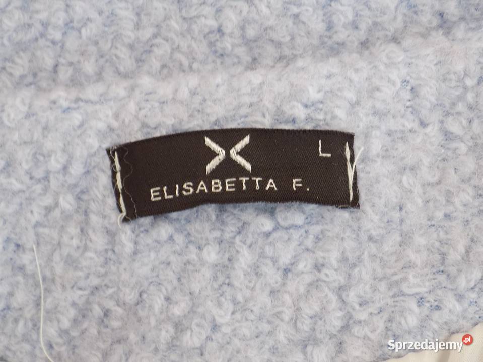 NIEBIESKI PŁASZCZYK Bez wzoru Żabno