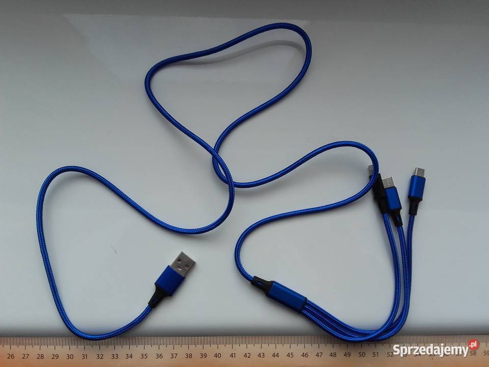 Kabel USB 3w1 USBC microUSB Lightning 115 Bydgoszcz