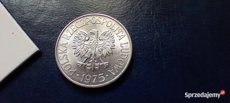Stare monety 50 groszy 1975 PRL Polska piękna Lesko