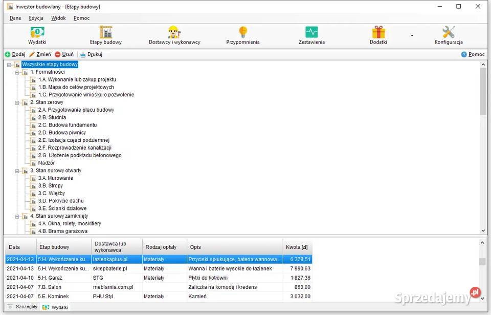 Program do rozliczania budowy zapanuj swoją Łódź