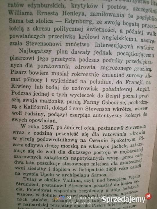 Porwany młodu Stevenson książki Warszawa Proza i poezja