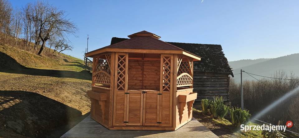 Altana altany ogrodowe sześciokątne wiaty Domki Maków Podhalański