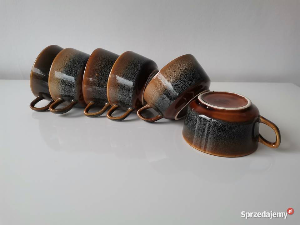 Stare nieużywane filiżanki 6 Agat porcelit Katowice sprzedam