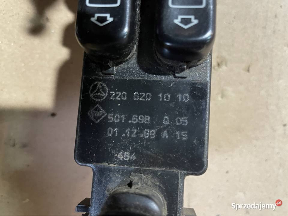 Panel przełącznik szyb A2208201010 mercedes s Układ elektryczny Szczecin