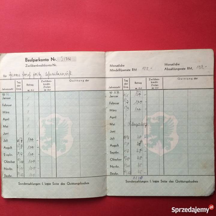 Bausparbuch Antykwariat Szczecin