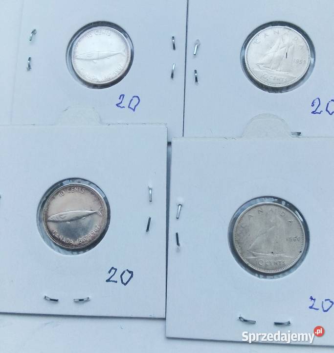 KANADA10 CENTS19761976 r1960 r1959 r SREBRO Legionowo