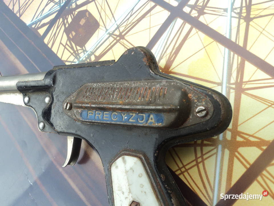 PRL pierwsza seria milicyjnego pistoletu zabawki Nowy Sącz