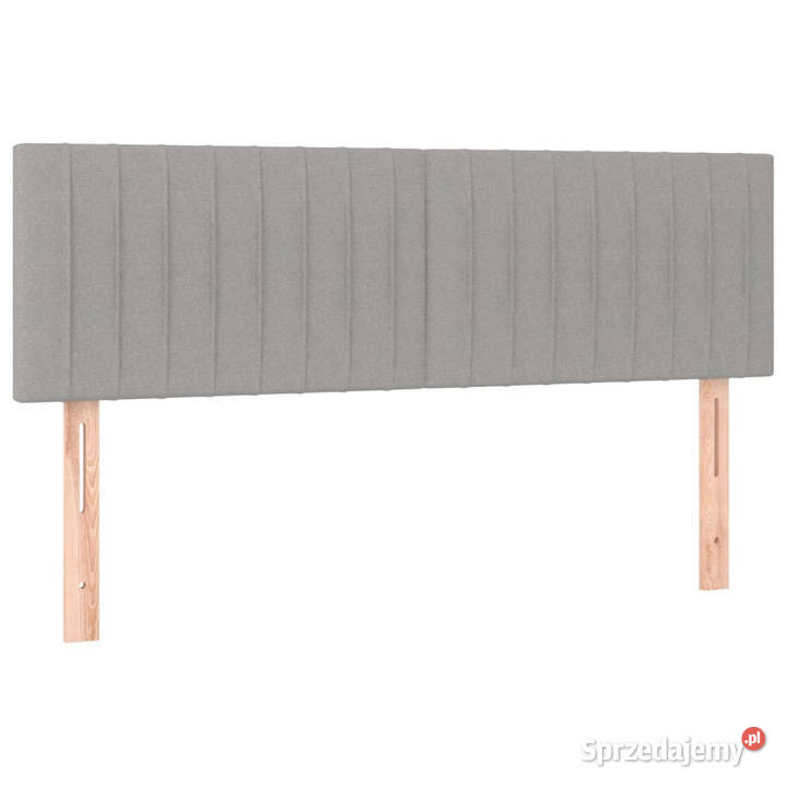 Łóżko kontynentalne z materacem jasnoszare 147cm Warszawa