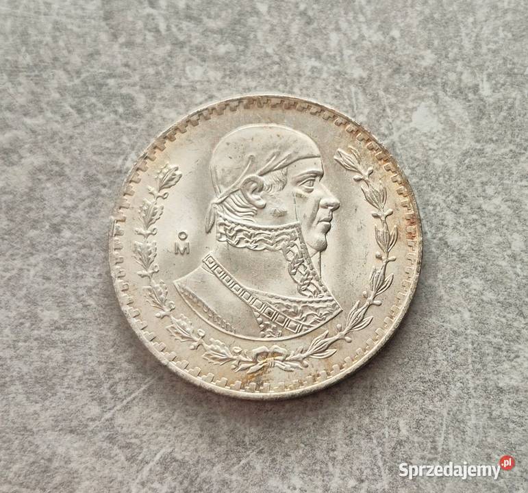 449 MEKSYK srebro 1 Peso 1964 r Wola Kruszyńska