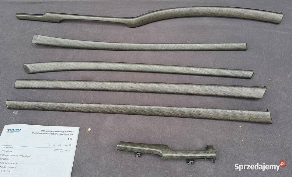 Dekory listwy ozdobne wnętrza komplet Volvo S80 Mielęcin