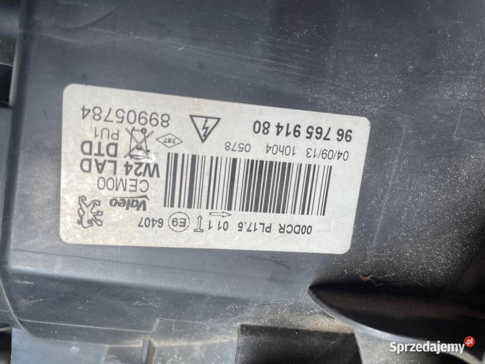 Peugeot 508 lampa przednia prawa led dynamic Czarny Dunajec sprzedam