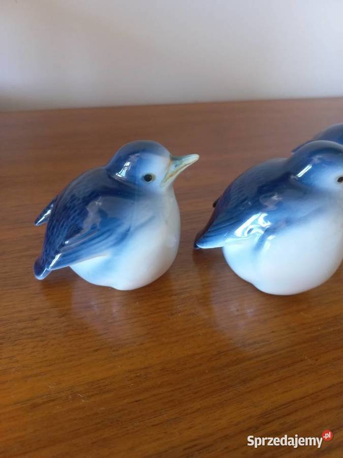 Figurki porcelanowe Wróbel zestaw 3