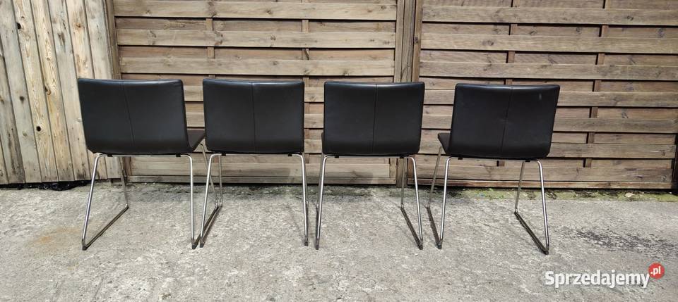 4 x krzesło IKEA Bernhard skóra naturalna mazowieckie