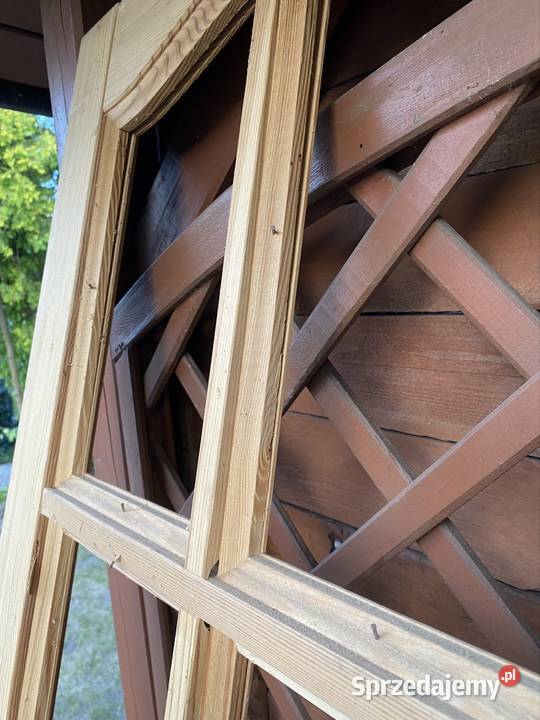 Drzwi sosnowe surowe prawe Drzwi wewnętrzne Lignowy Szlacheckie