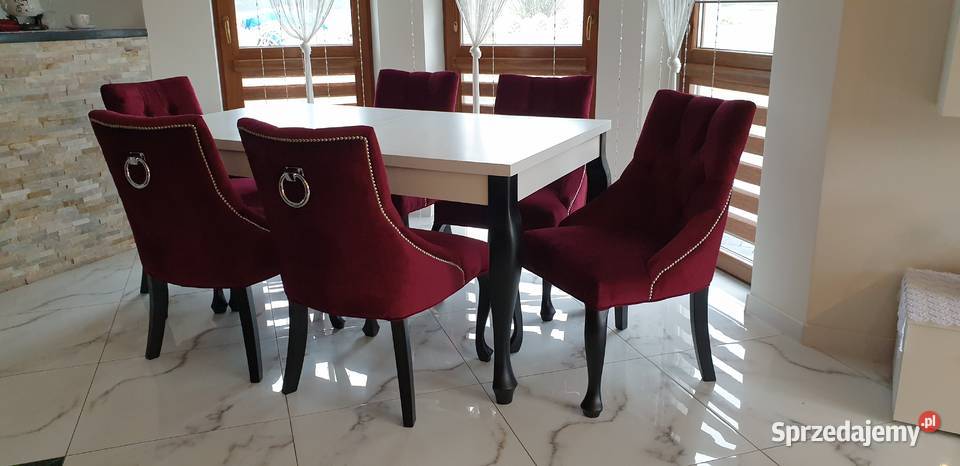 Krzesło z kołatką chesterfield hampton glamour Chojnice