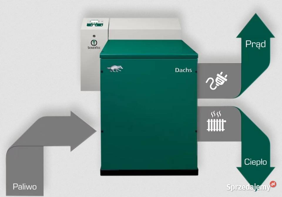 Kogenerator DACHSPrąd 55 kWCiepło 148 kW Gazowa Swarzędz